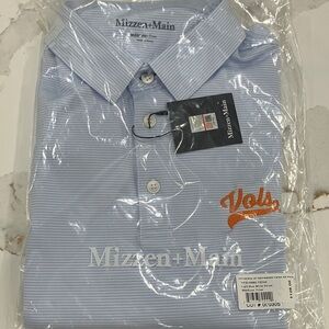 Mizzen+Main Light Blue Striped Button Down
